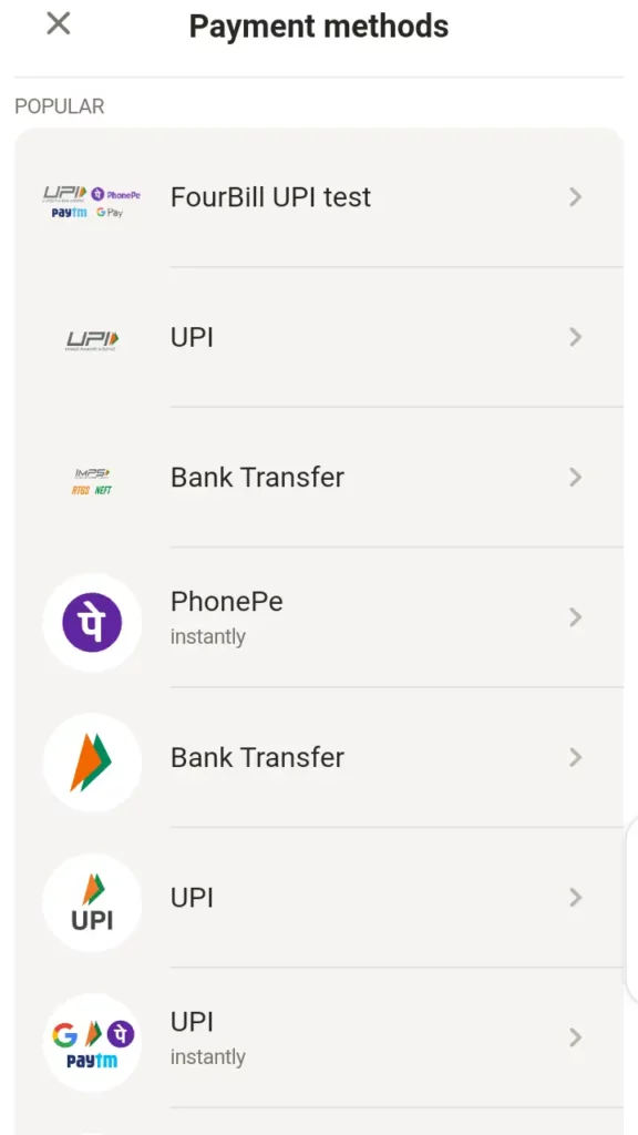 Parimatch deposit methods