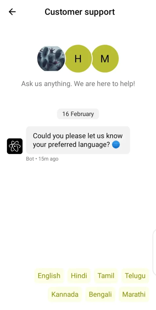 Parimatch live chat