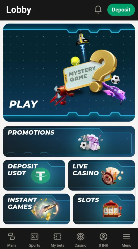 Parimatch casino gaming library