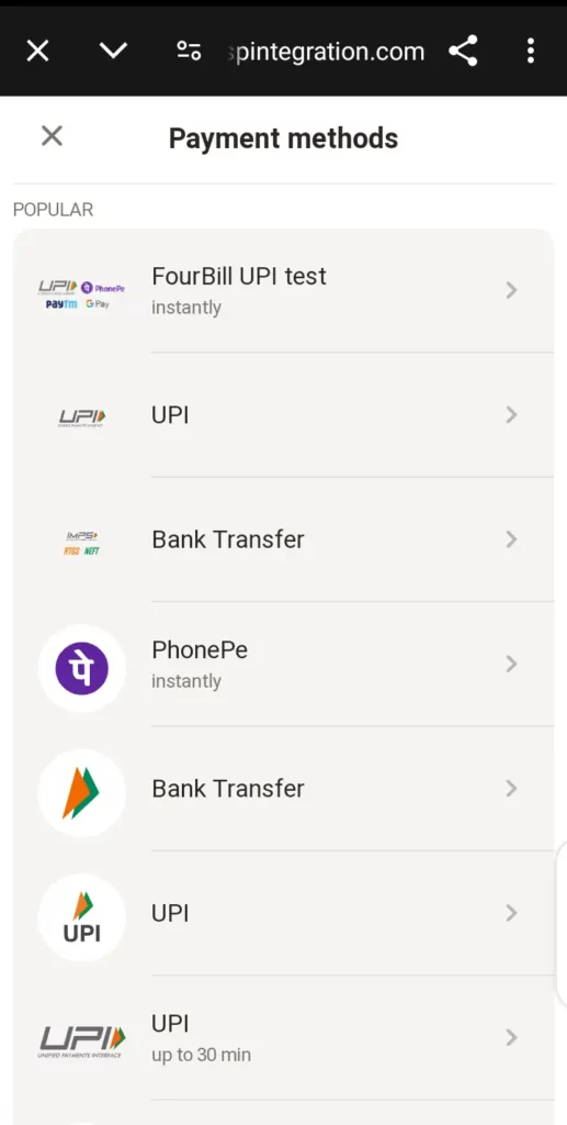 Parimatch deposit methods