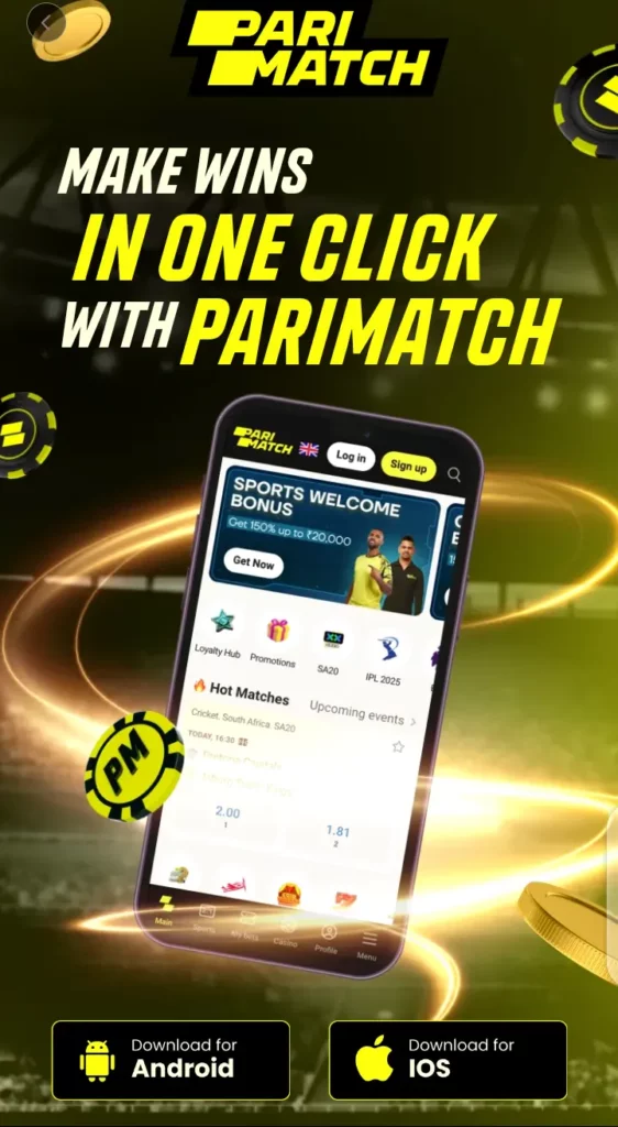 Parimatch download page