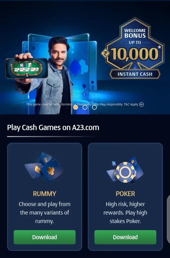 A23 homepage