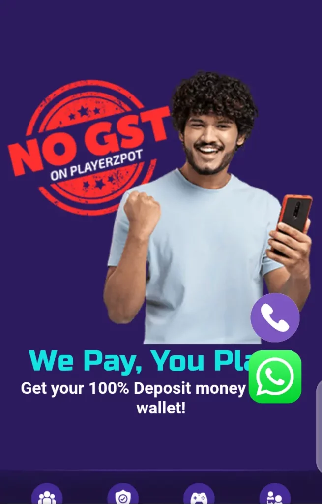 Playerzpot homepage