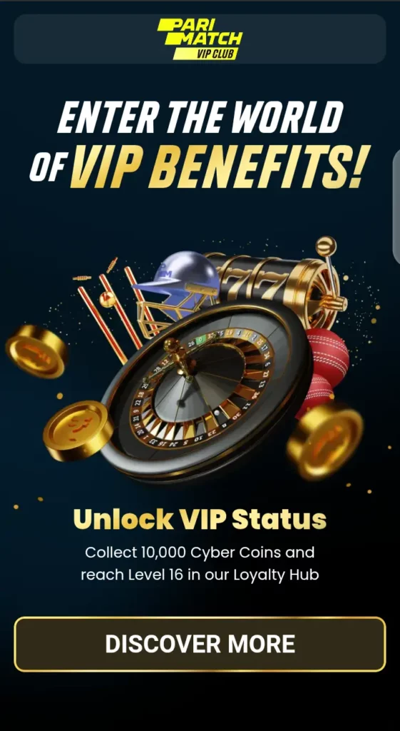 Parimatch VIP page