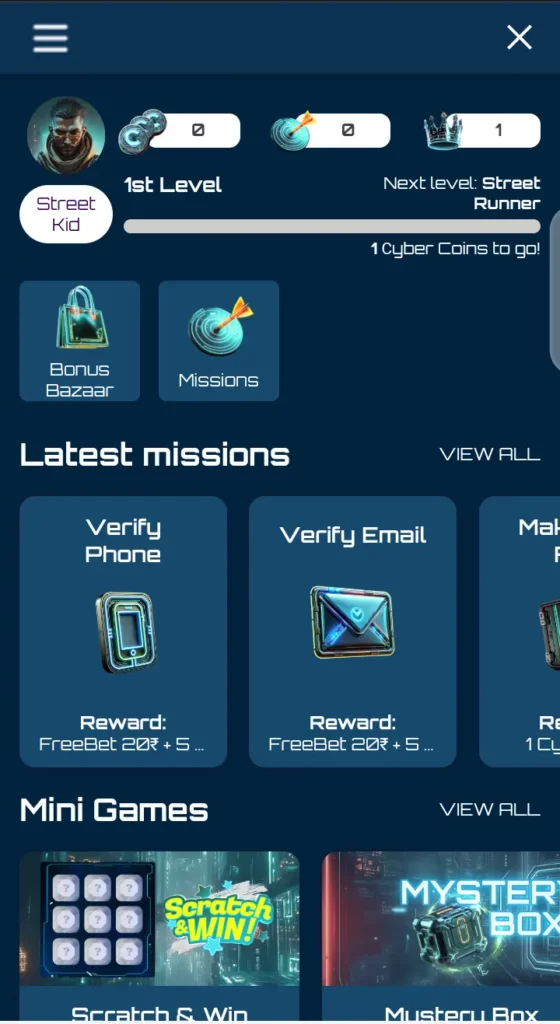 Parimatch loyalty scheme