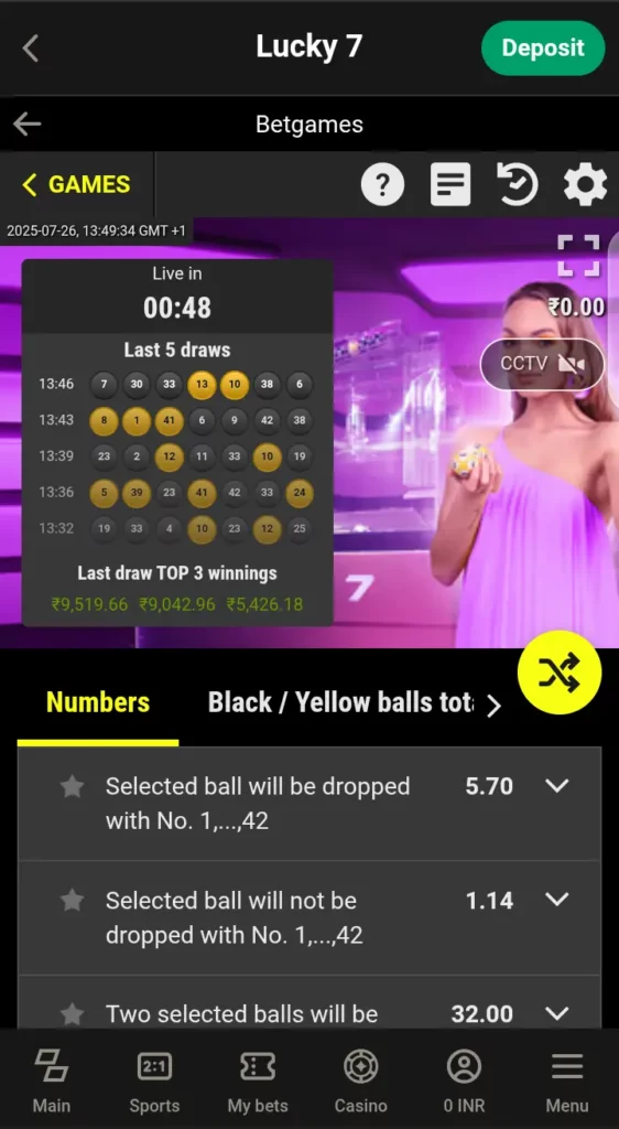 Lucky 7 on Parimatch