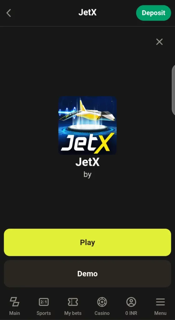 JetX on Parimatch