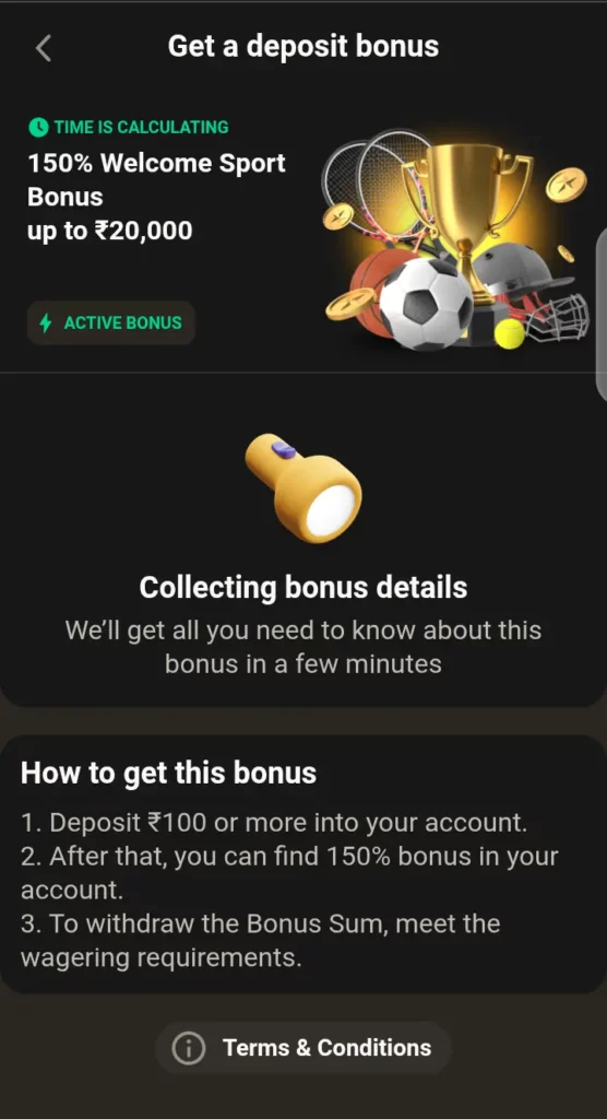 Parimatch welcome sports bonus