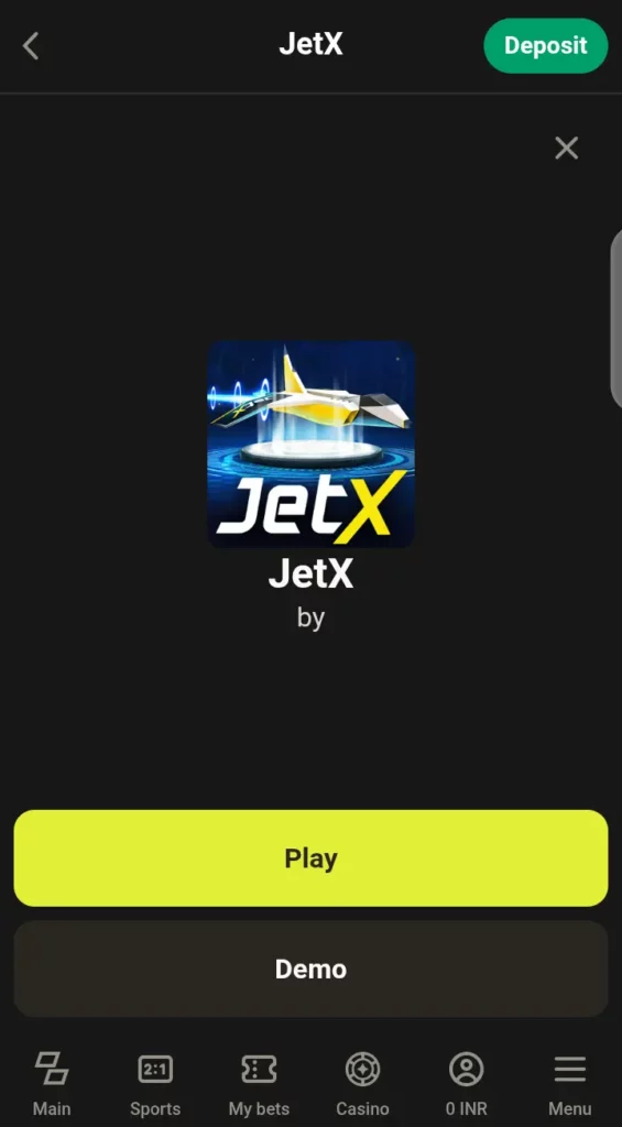 JetX on Parimatch
