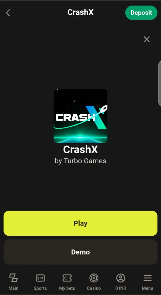CrashX on Parimatch