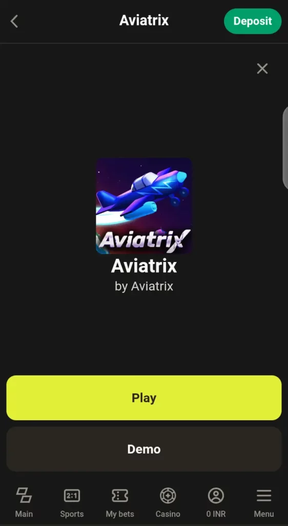 Aviatrix on Parimatch