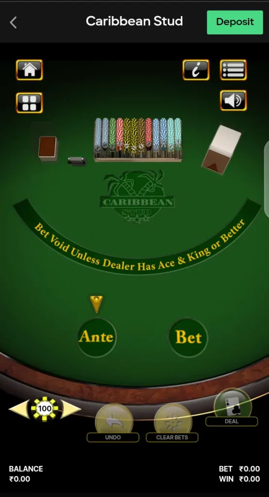 Caribbean Stud Poker on Parimatch
